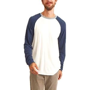 MARINE LAYER Raglan Baseball Style Long Sleeve Shirt
